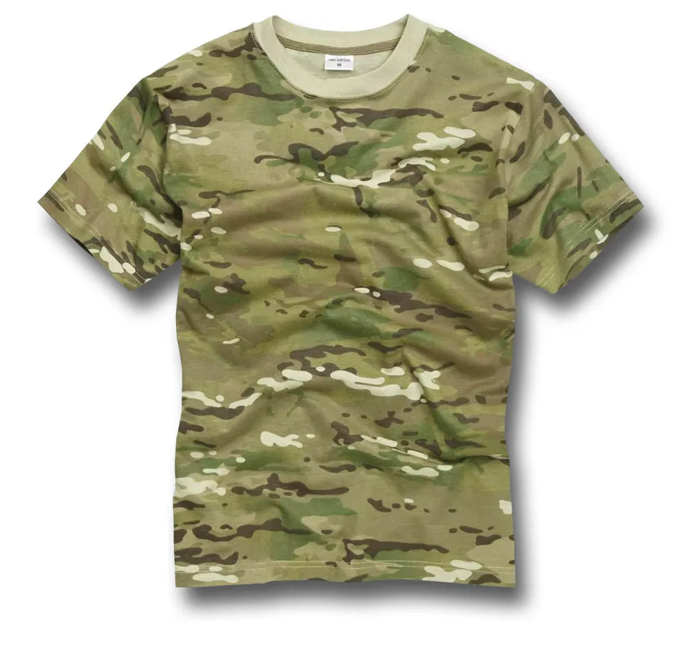 100% COTTON MULTI-TERRAIN CAMMO T-SHIRT