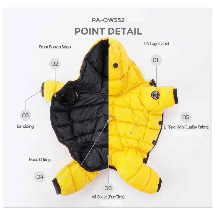 air padding coverall - yellow (for girls) low stock