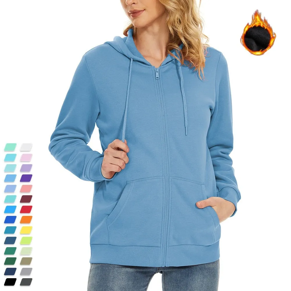 Ashore Shop Spring 2024 Womens Fleece Lining Jogging Sweatshirts