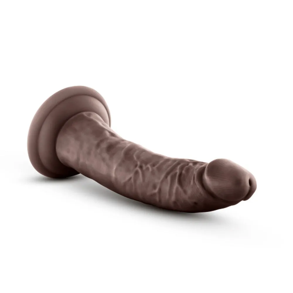 Au Naturel Jack 7 in. Posable Dual Density Dildo Brown