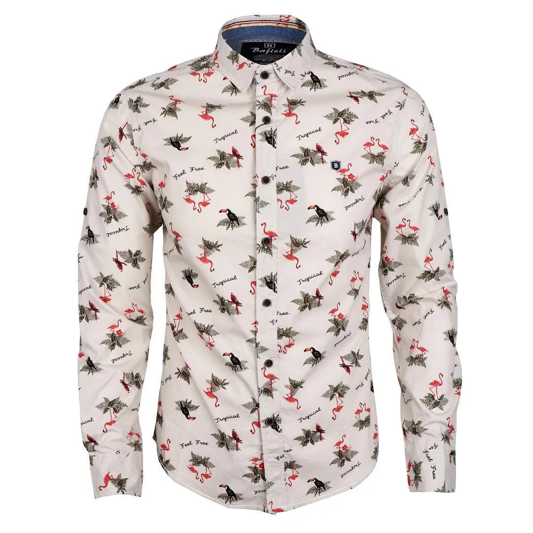 Bajieli Finest Bird Print Quality  Shirts