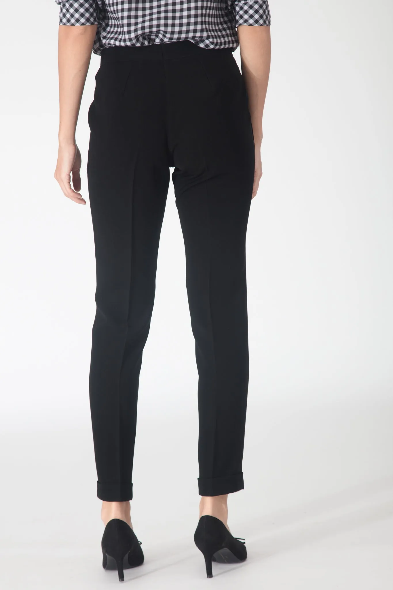 Black Pleated Trousers