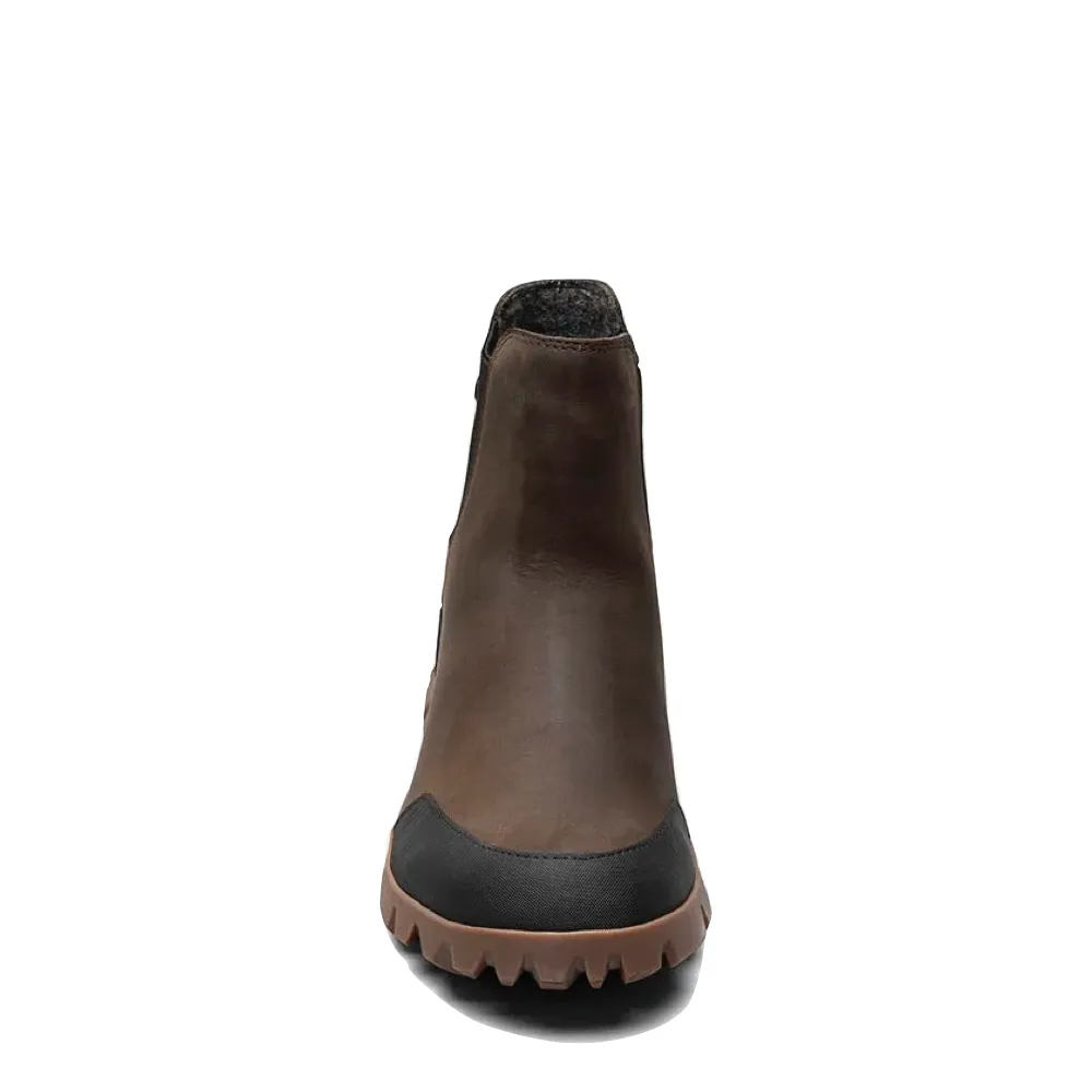 Bogs Men's Arcata Urban Pull On Waterproof Chelsea Boot in Chocolate