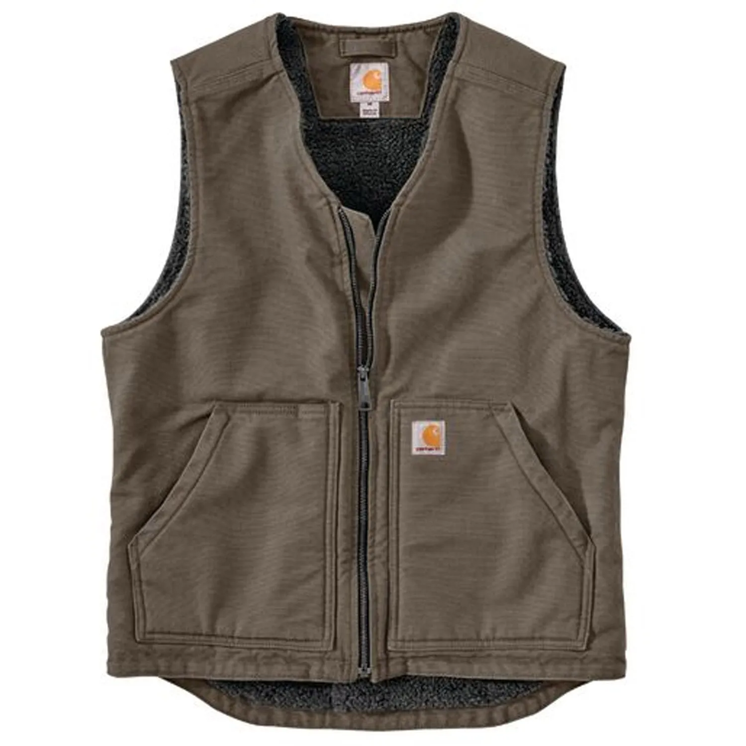 Carhartt Men's Washed Duck Sherpa Lined Vest