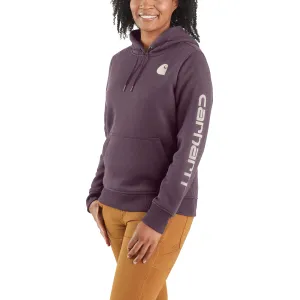 Carhartt Women's Clarksburg Graphic Sleeve Hoodie_Blackberry Heather