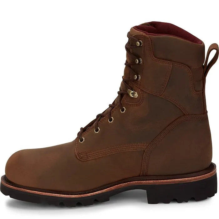 Chippewa Men's 8" Steel Toe 400G Ins WP Work Boot - Brown - 59330