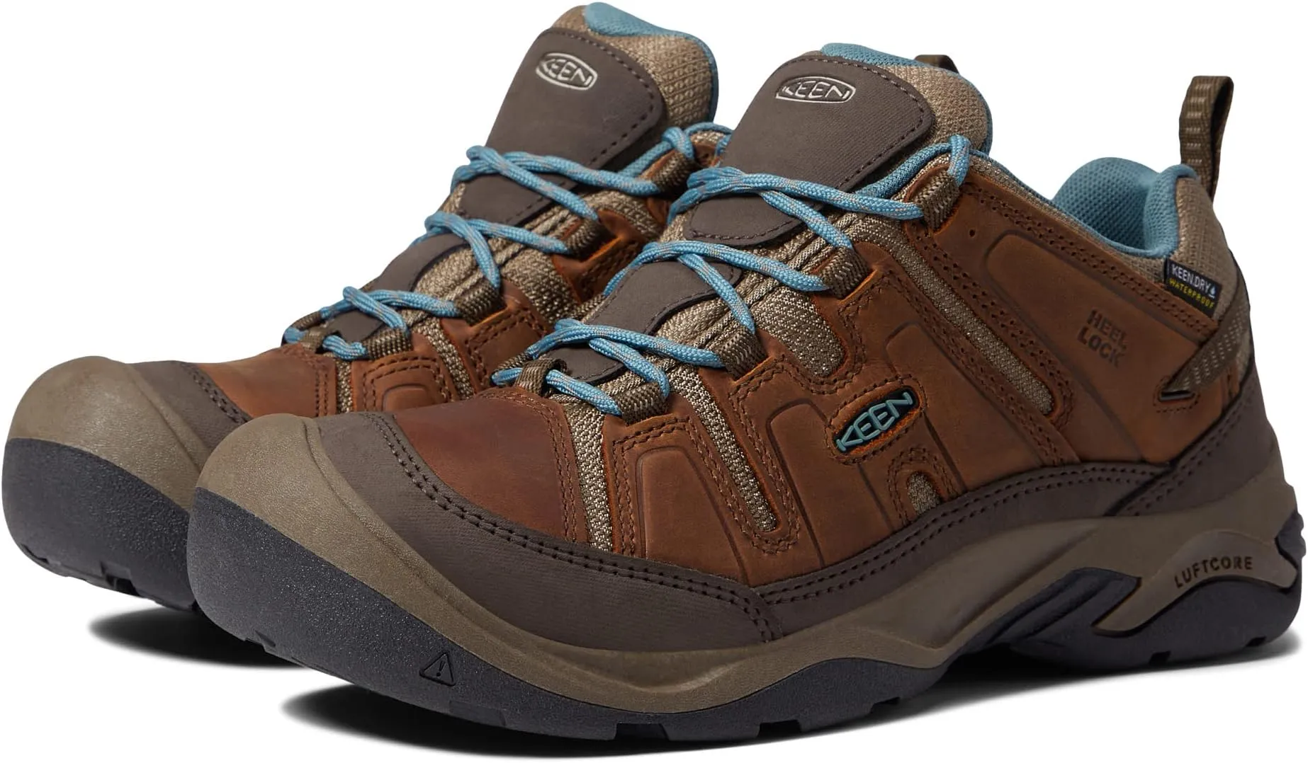 Circadia Waterproof KEEN Hiking Shoes, Syrup/North Atlantic