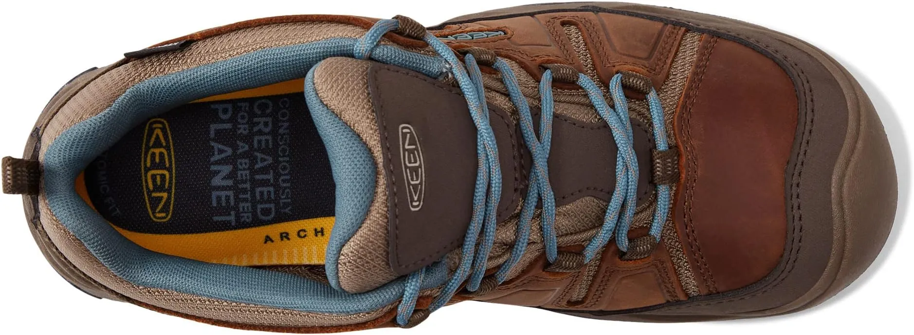 Circadia Waterproof KEEN Hiking Shoes, Syrup/North Atlantic