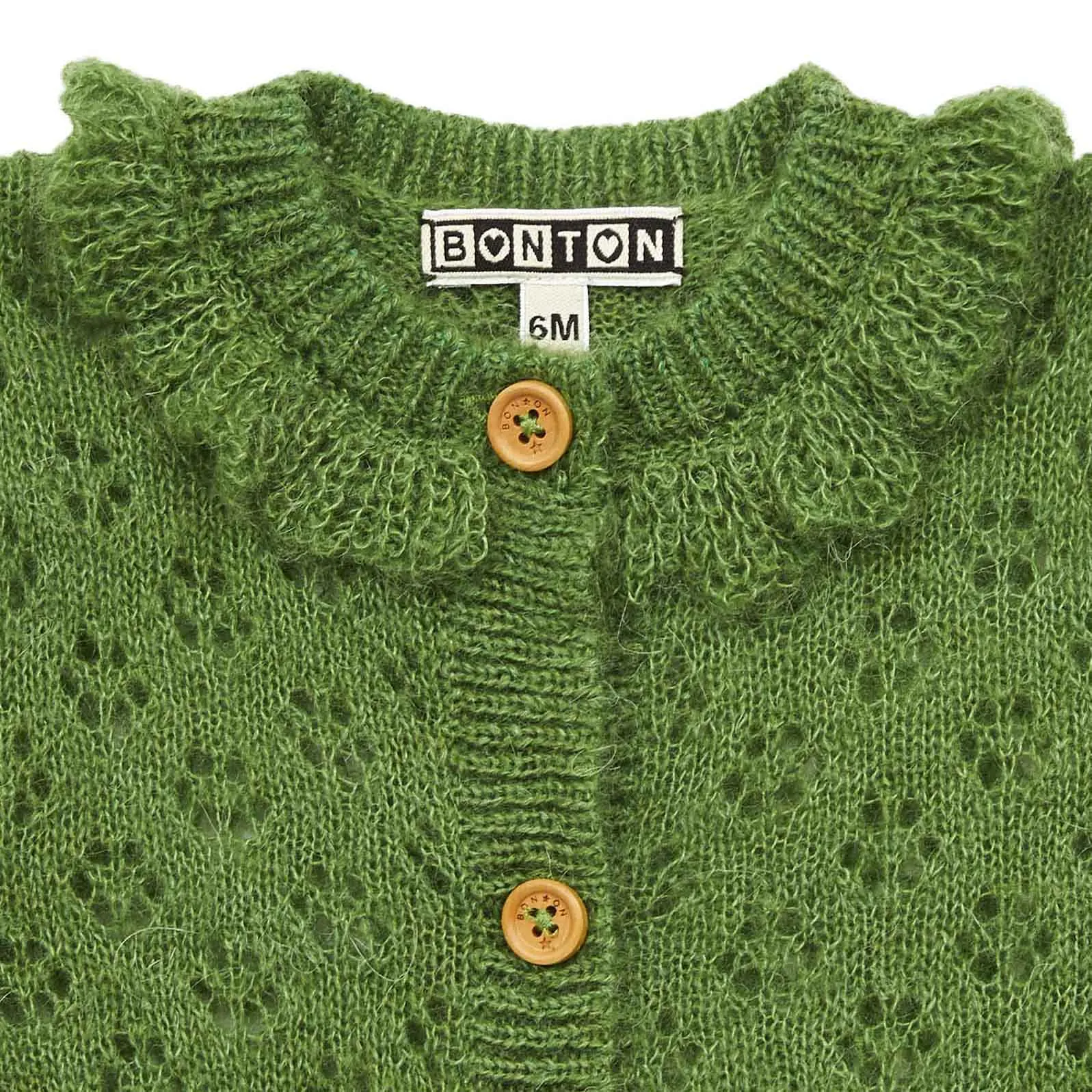 Corolle Anemone Green Baby Cardigan  - FINAL SALE