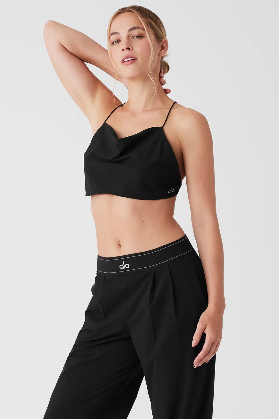 Cropped Megastar Tank - Black