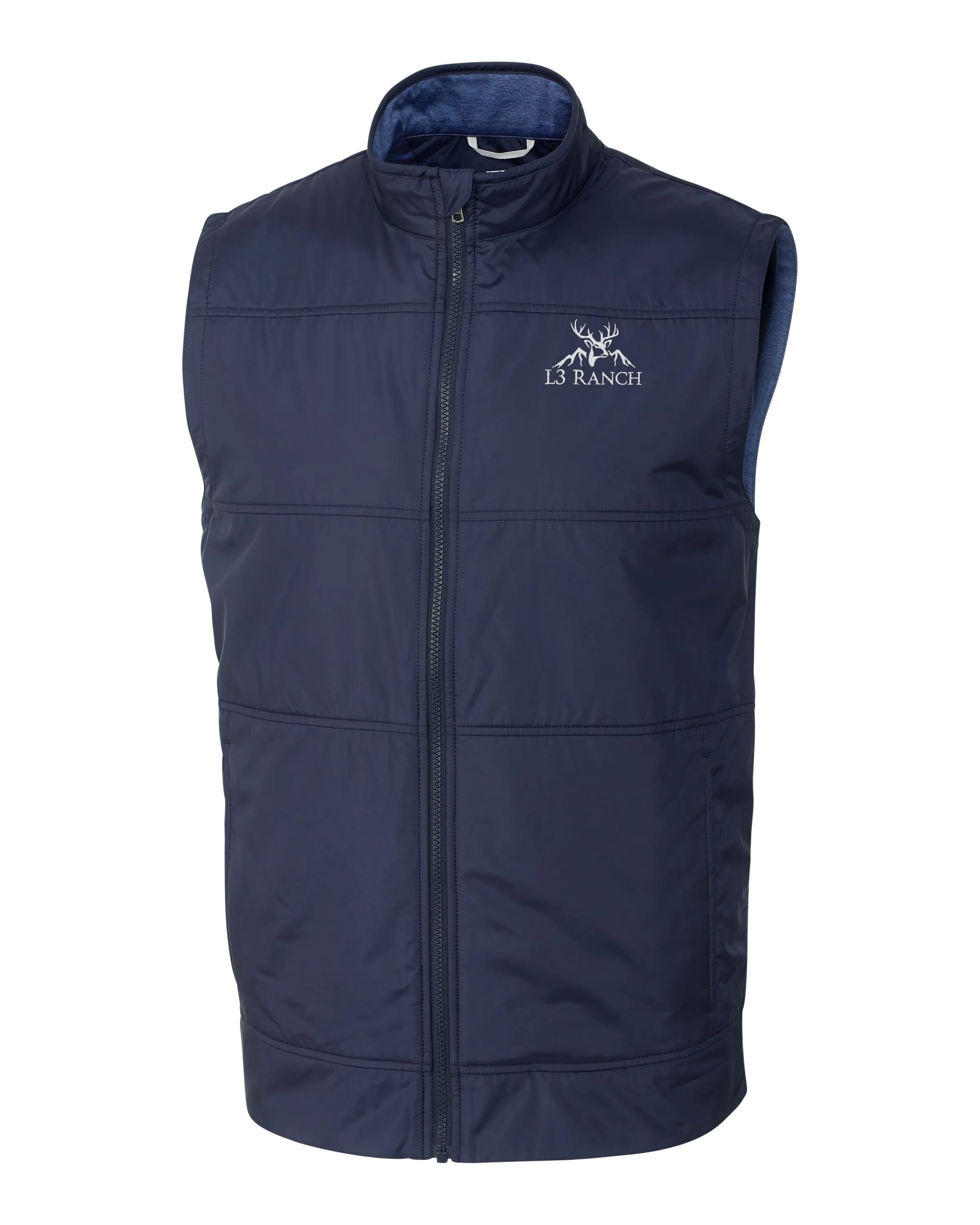 Cutter & Buck Tall Stealth Hybrid Quilted Windbreaker Vest