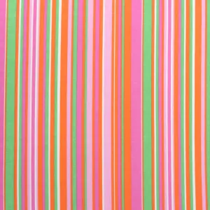 Deadstock Viscose Blend Pique - Stripes - Pink   Orange - SALE