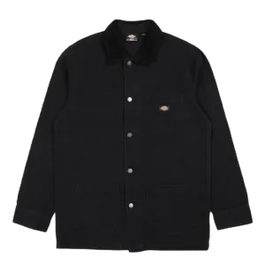 Duck Lined Chore Jacket Stone Washed Black