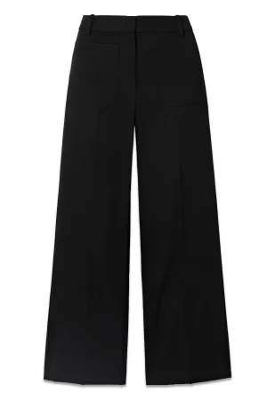 Enya Wool-twill Straight-leg Pants