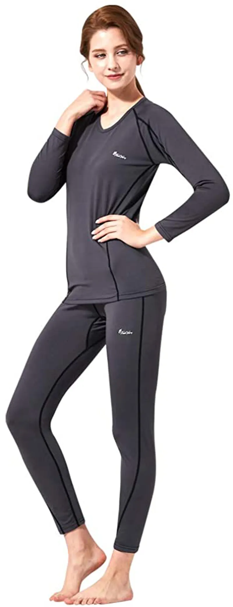 Feelvery Women's HEATPRO Thermal Underwear for Women Ultra Soft Fleece Lined Thermal Winter Base Layers Long Johns Set