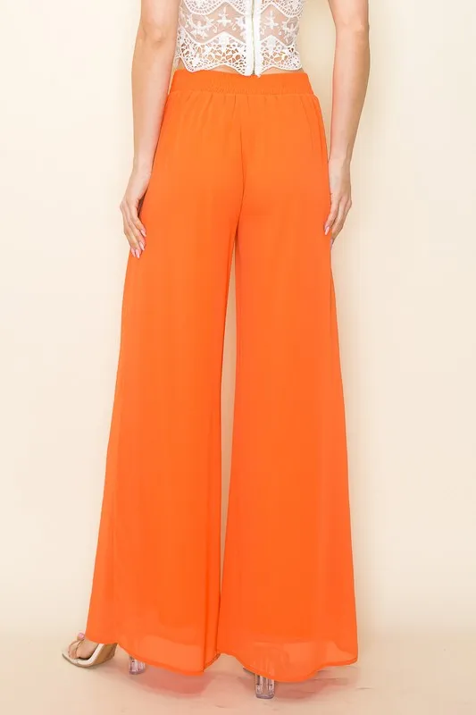 FLOWY WIDE LEG PANTS