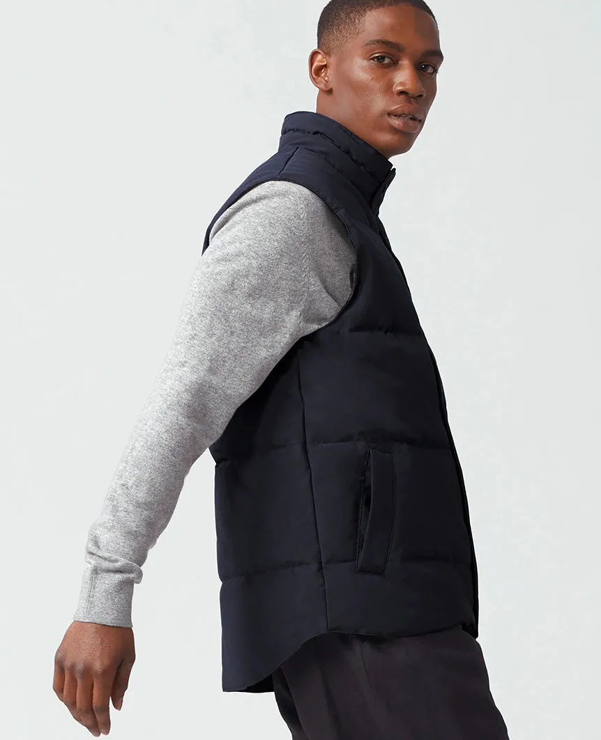 Garson Vest Black Label Mens Navy