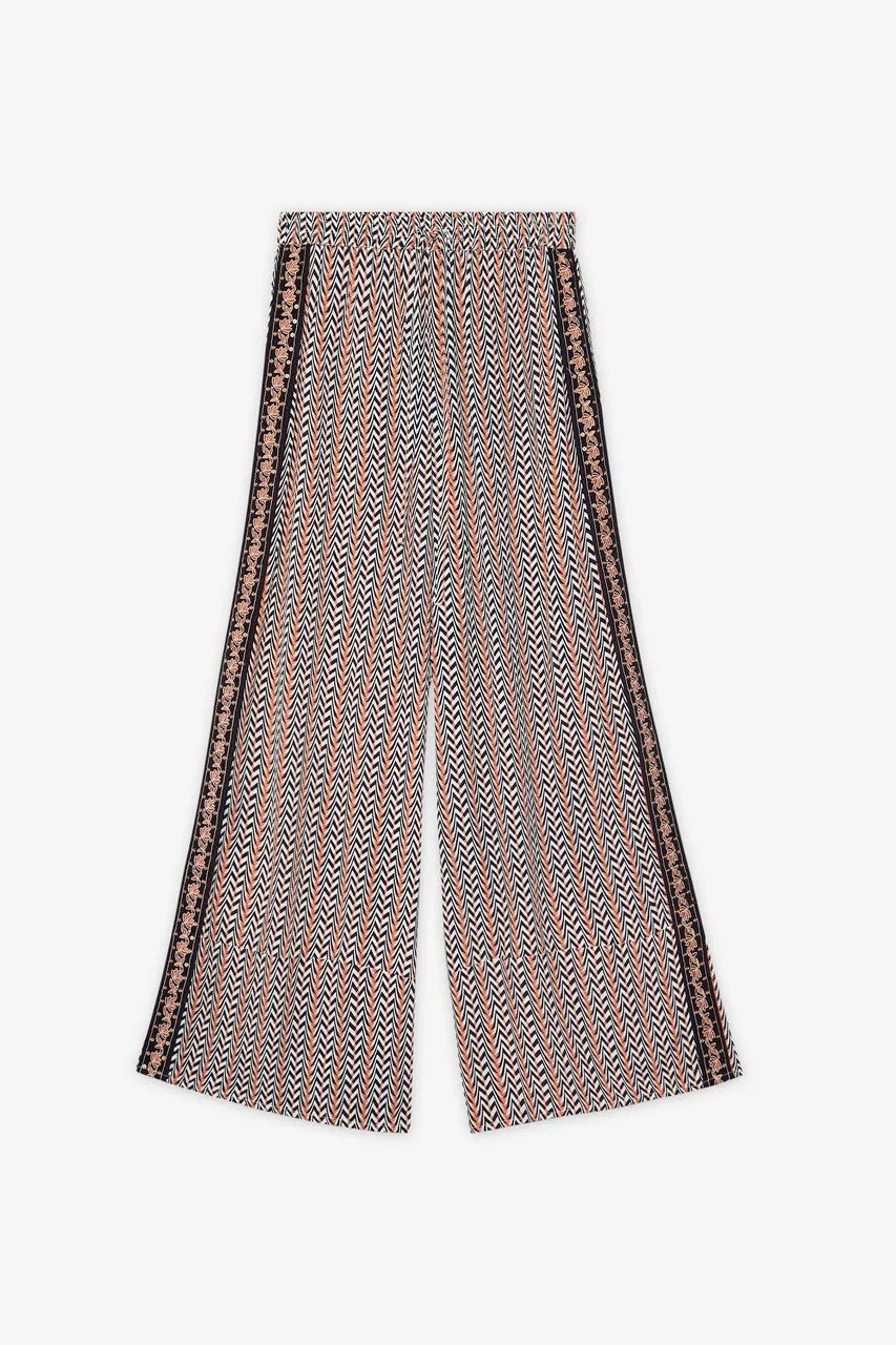 Geometric Print Straight Trouser by NKN