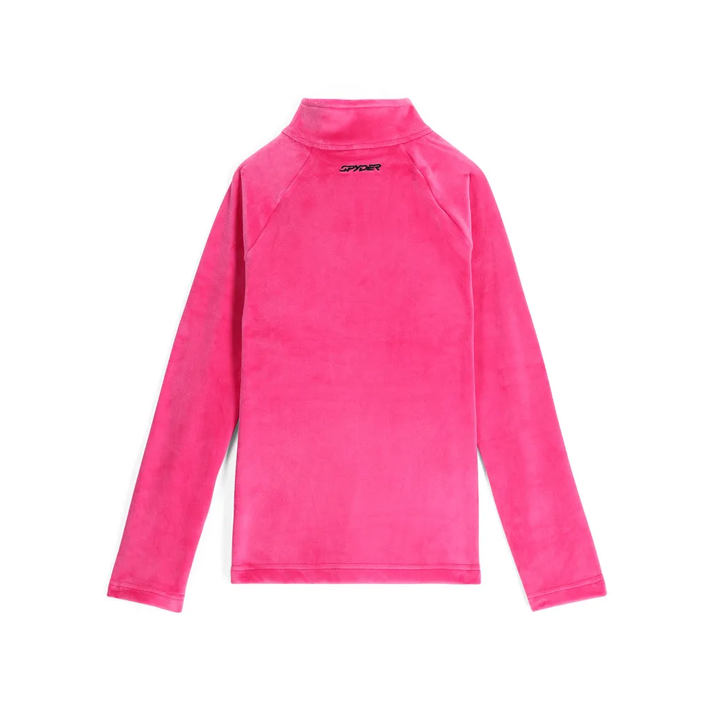 Girls Shimmer Bug Half Zip - Pink