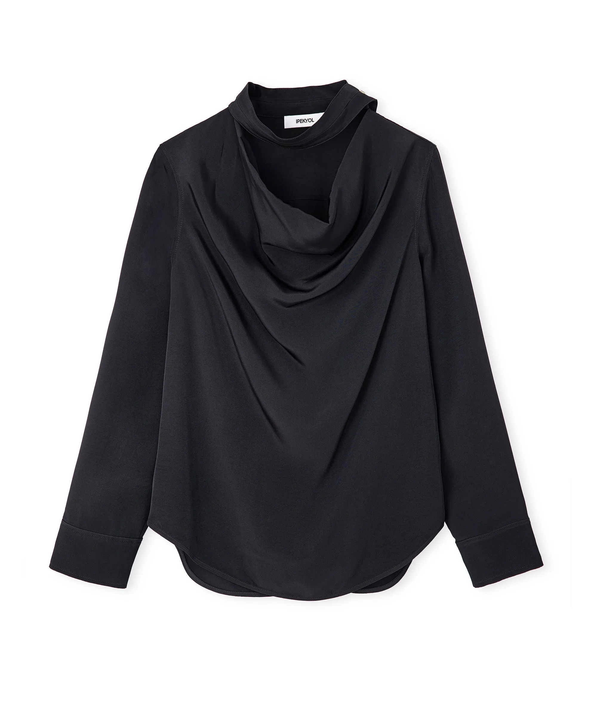 Ipekyol Flowy Blouse With Scarf Effect Black