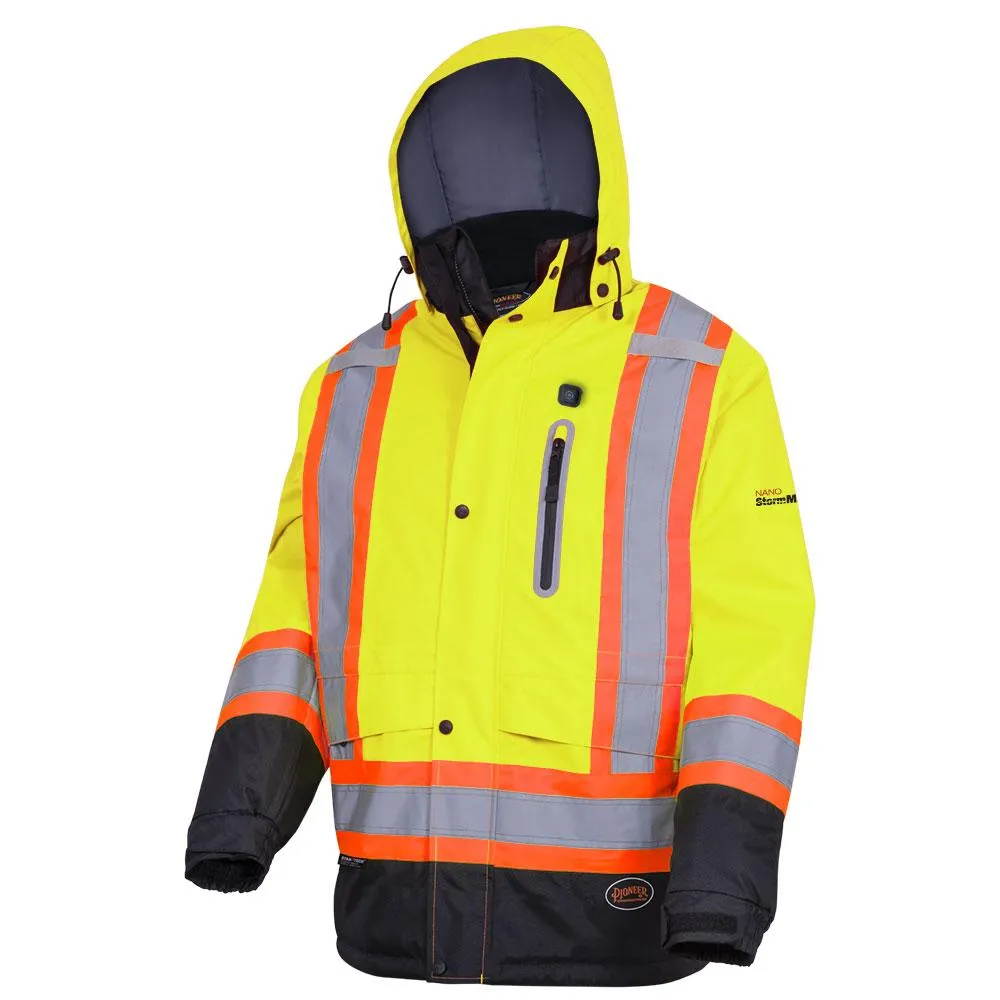 Jacket - Pioneer Hi-Viz Heated Insulated Safety Jacket 5407 / 5408 / 5409