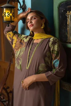 Khuda Baksh - F-159 Ready To Wear - CHOCO BROWN