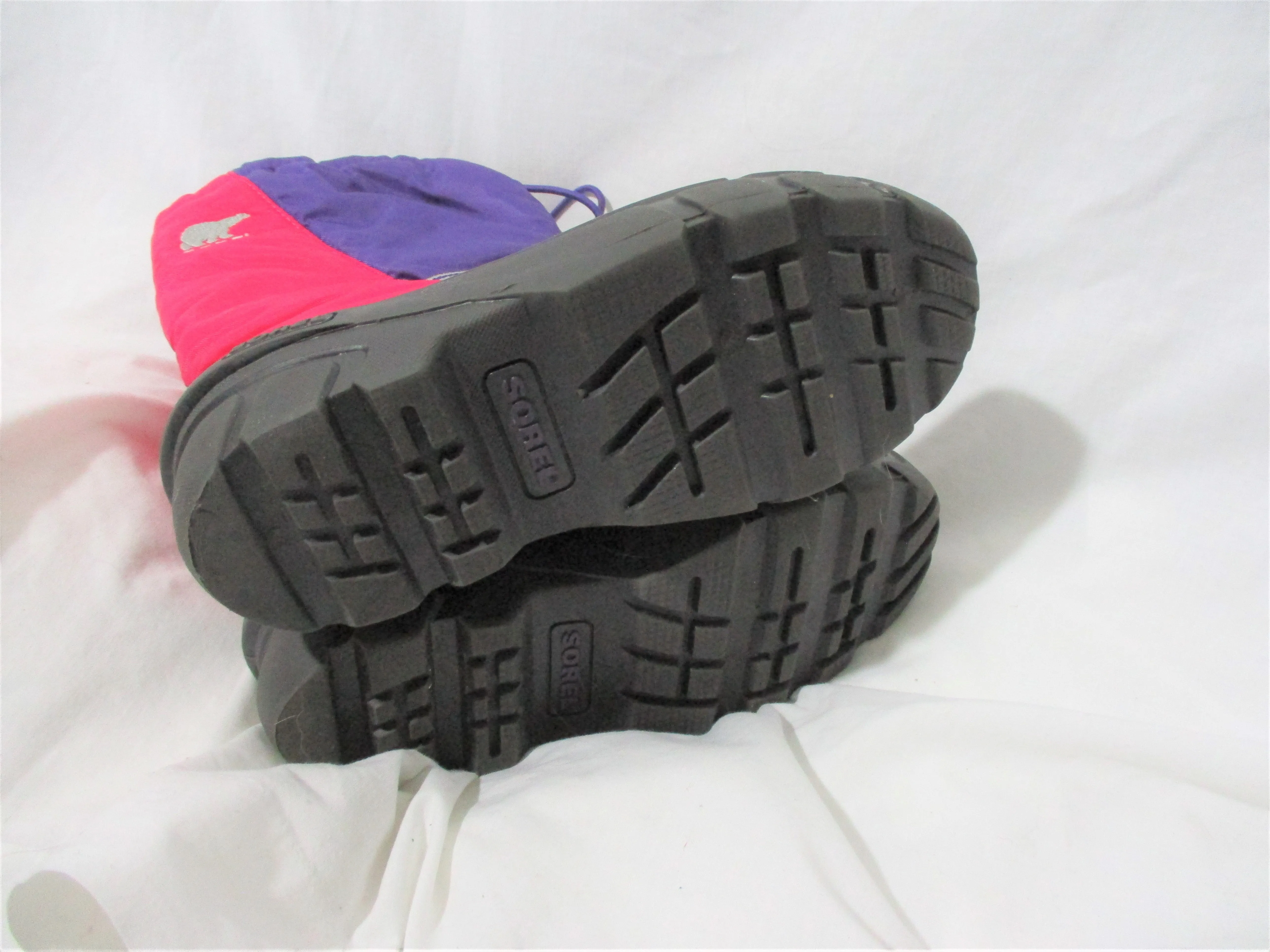 Kids Preschool Girls SOREL Insulated Rain Snow Boots Shoes Winter PINK 2 PURPLE