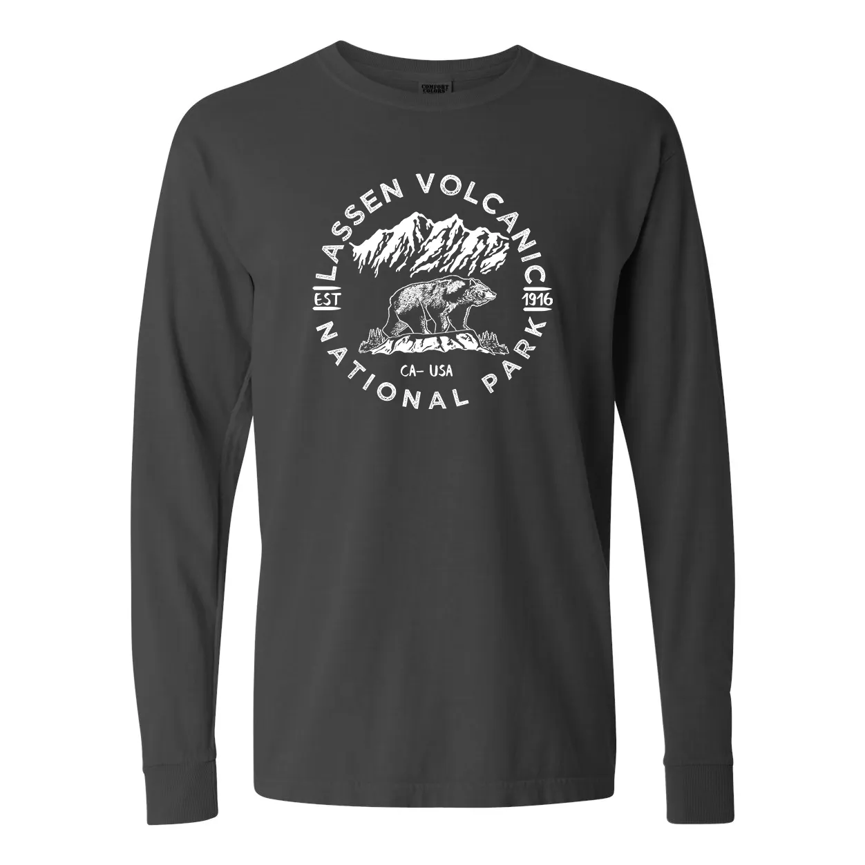 Lassen Volcanic National Park Comfort Colors Long Sleeve T Shirt