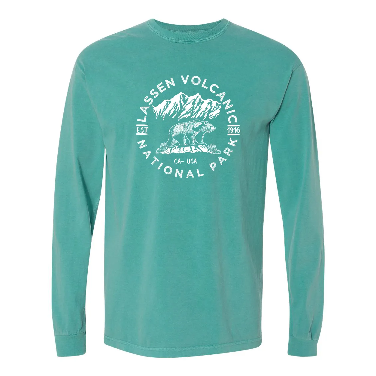 Lassen Volcanic National Park Comfort Colors Long Sleeve T Shirt