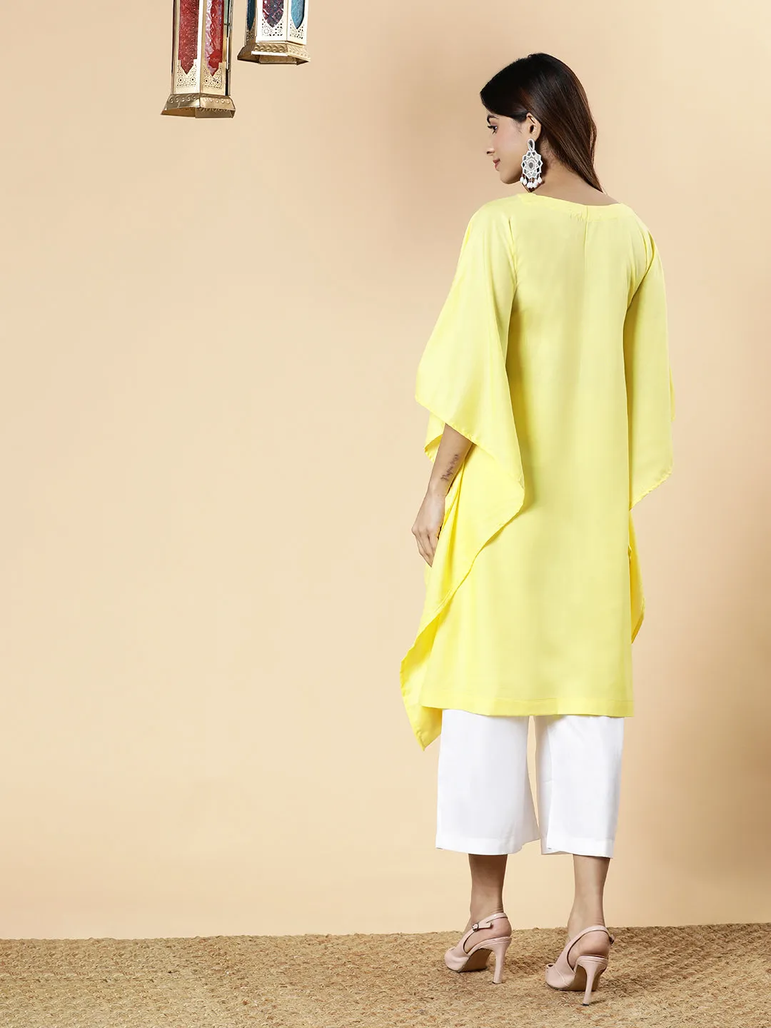 Lemon LongKurta - GulabENimbooda