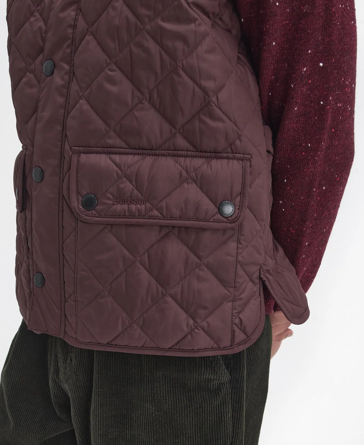 Lowerdale Gilet in Winter Blackberry by Barbour