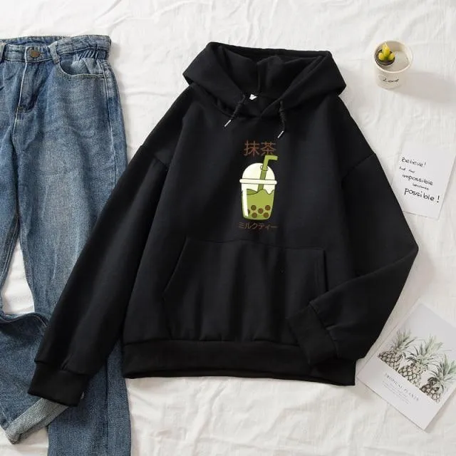 Matcha Milk Tea Soft Hoodie