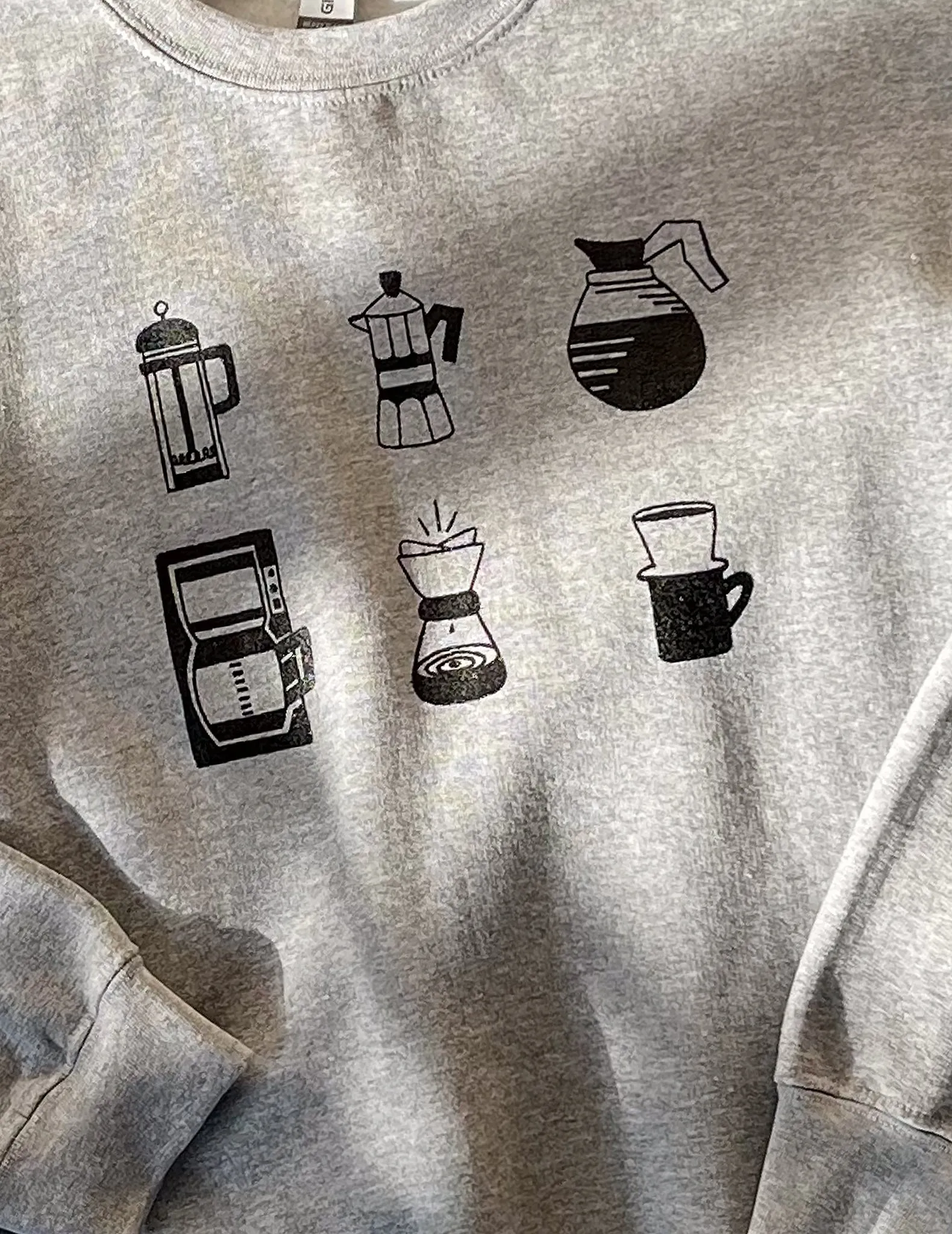 Morning Coffee Sketched Sweatshirt