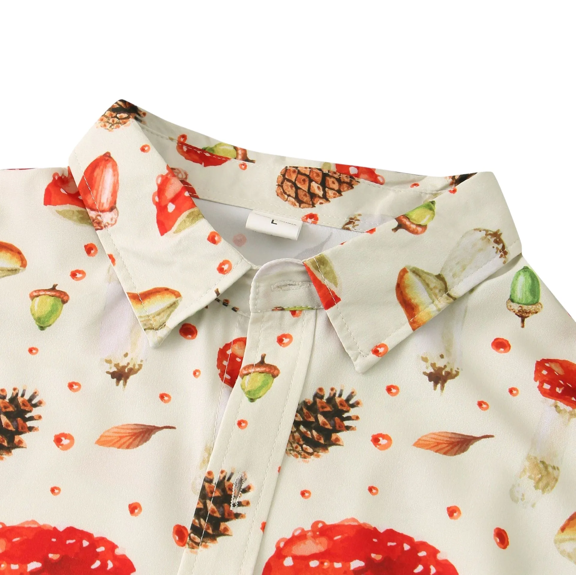 Mushroom button up shirts - shrooms