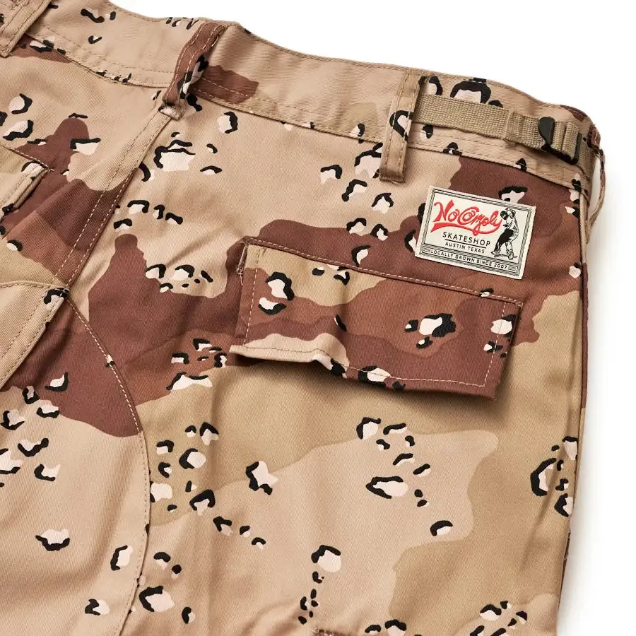 No-Comply Cargo Skate Pants - Desert Camo