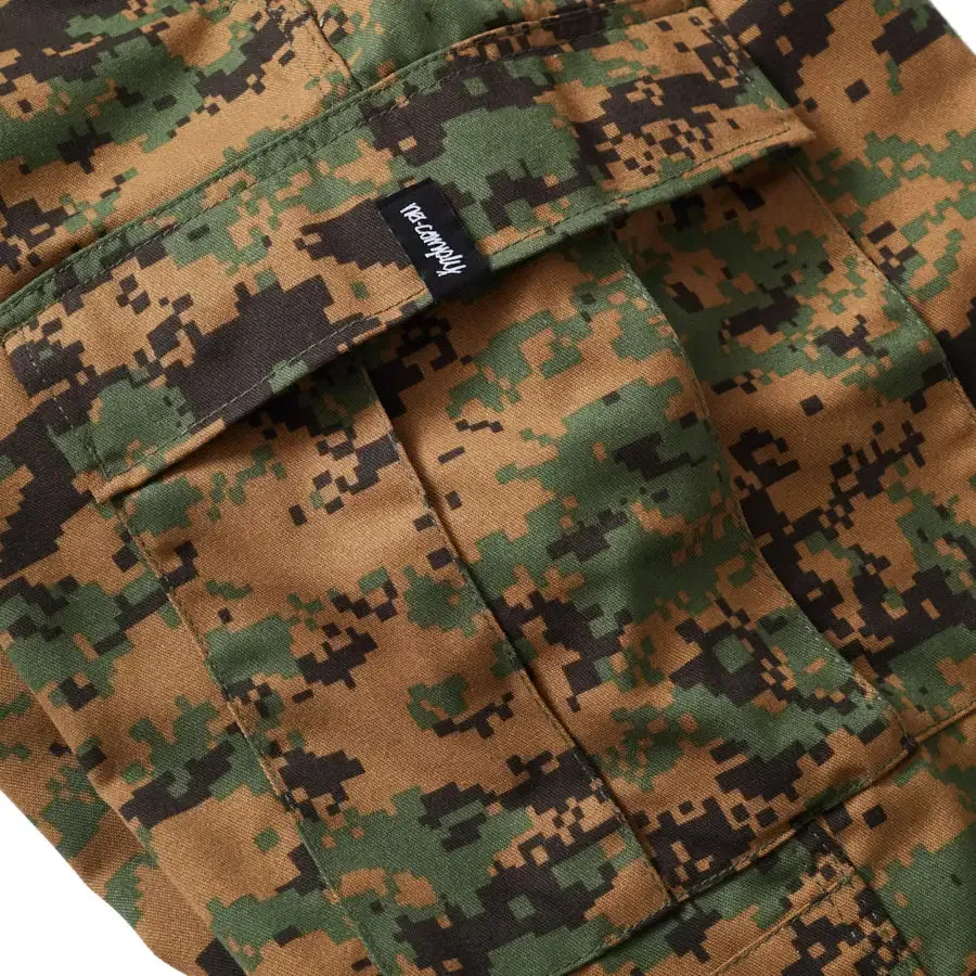 No-Comply Cargo Skate Pants - Digi Woodland Camo