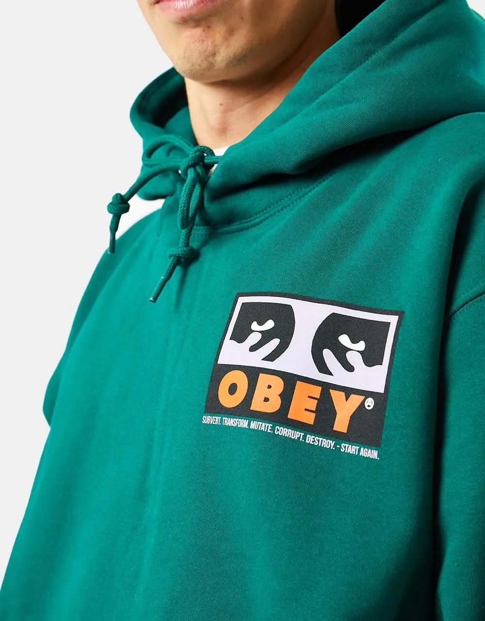 Obey Subvert Pullover Hoodie - Adventure Green