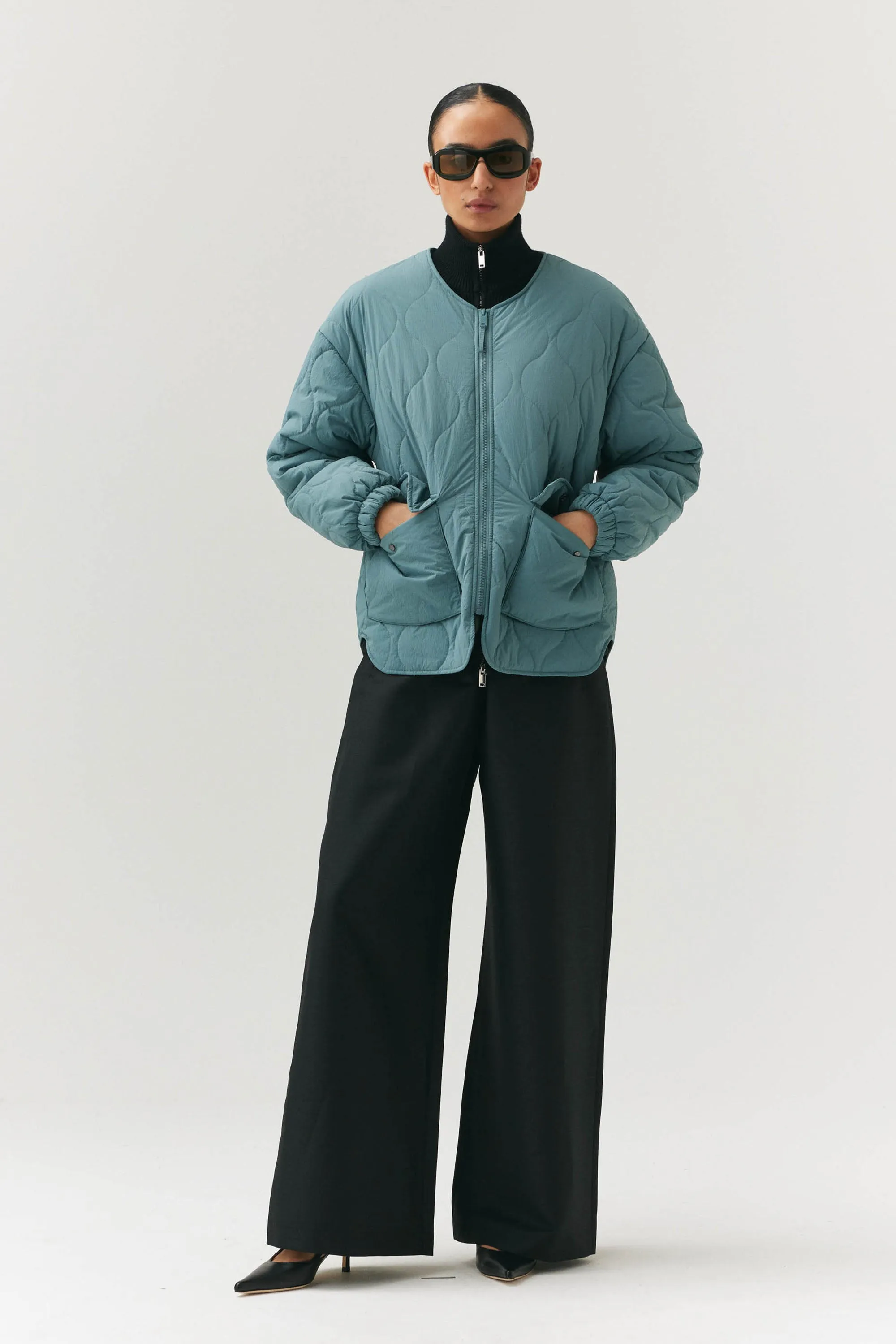 PADDED LINER WOMEN AW24 AQUA BLUE