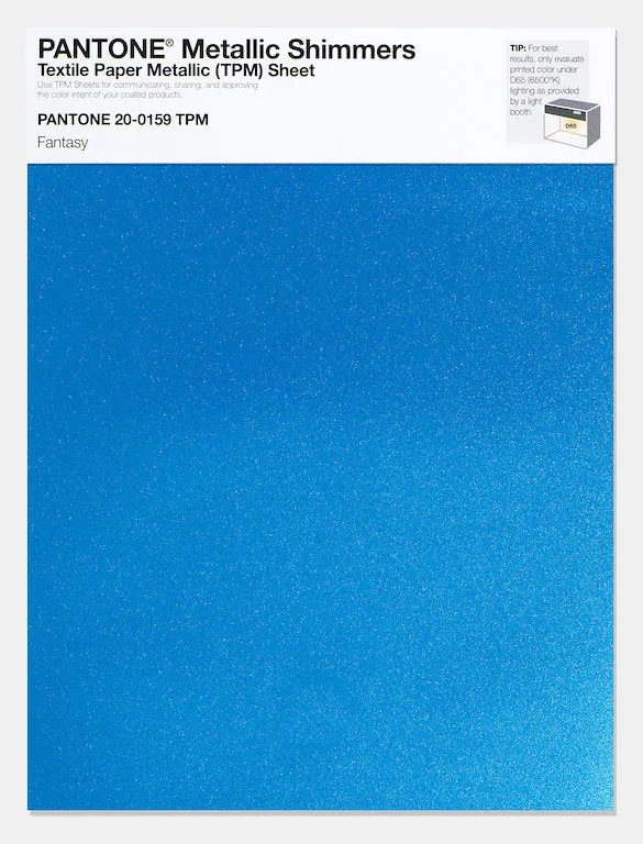 Pantone Metallic Shimmers Textile Paper Metallic Sheet 20-0159 Fantasy