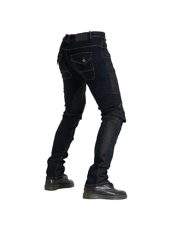 PK-719 Motorcycle Riding Jeans Summer Breathable Riding Pants Elastic Slim Fit Racing