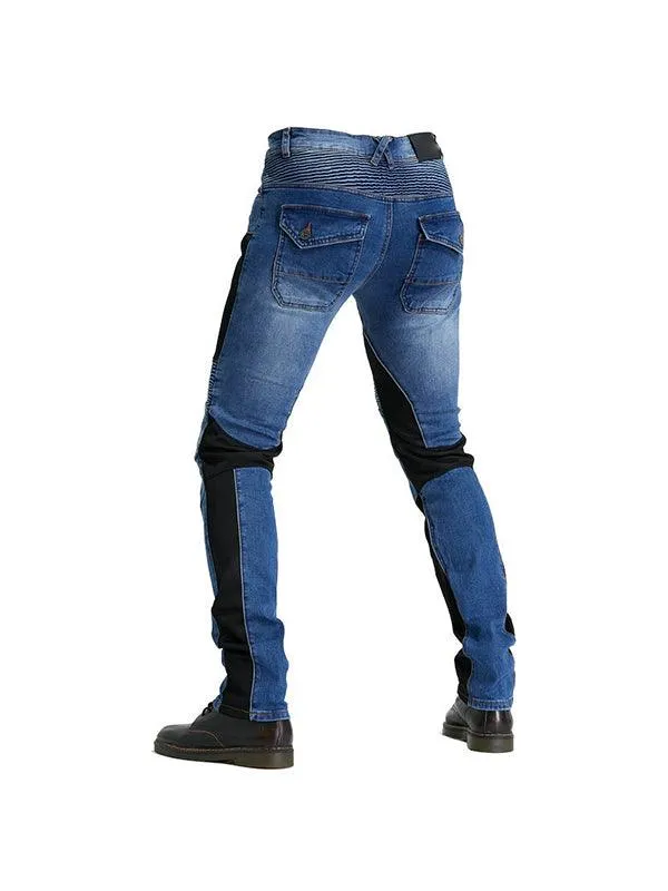 PK-719 Motorcycle Riding Jeans Summer Breathable Riding Pants Elastic Slim Fit Racing