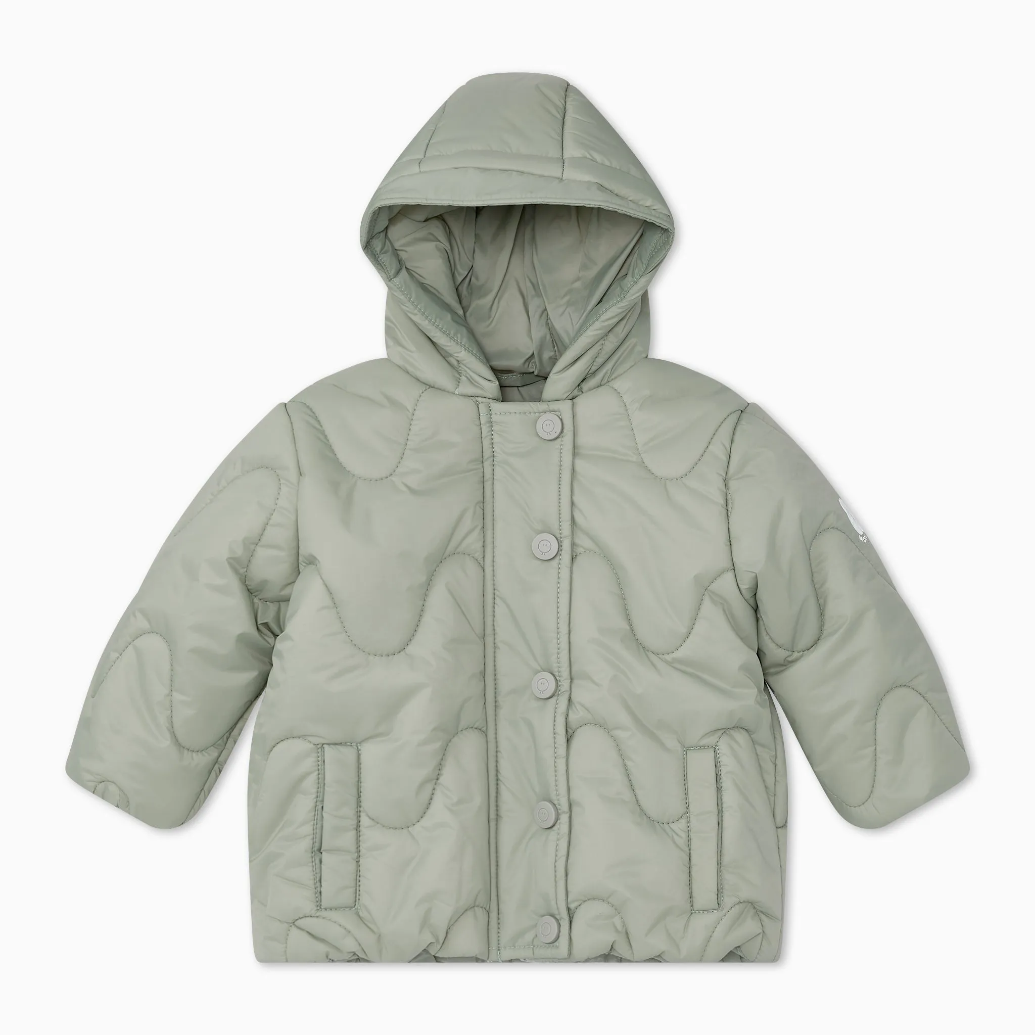 Recycled Waterproof Wavy Padded Coat