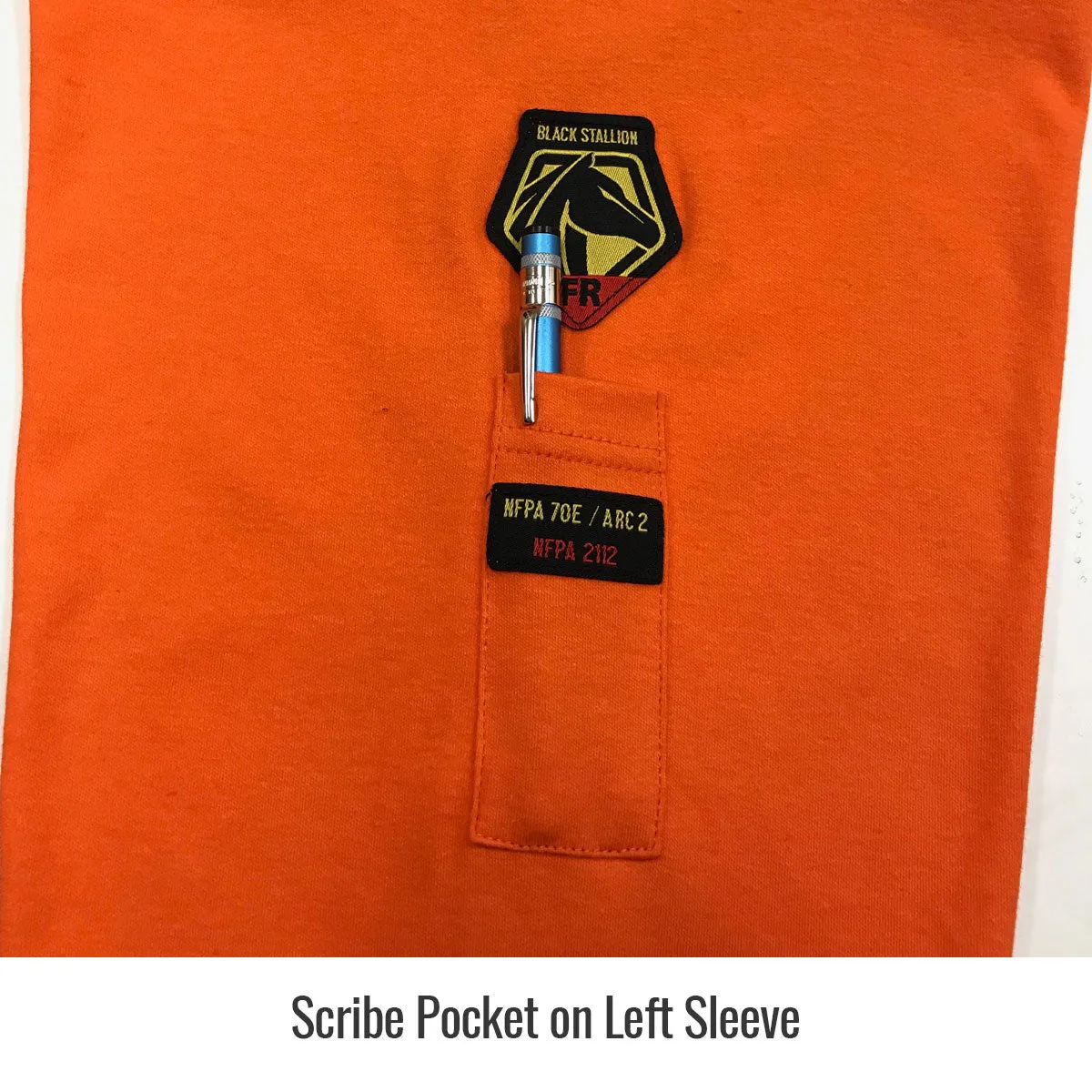 Revco TF2510-OR NFPA 2112 & NFPA70E 7 oz. Orange FR Cotton Long Sleeve T-Shirt (1 Shirt)