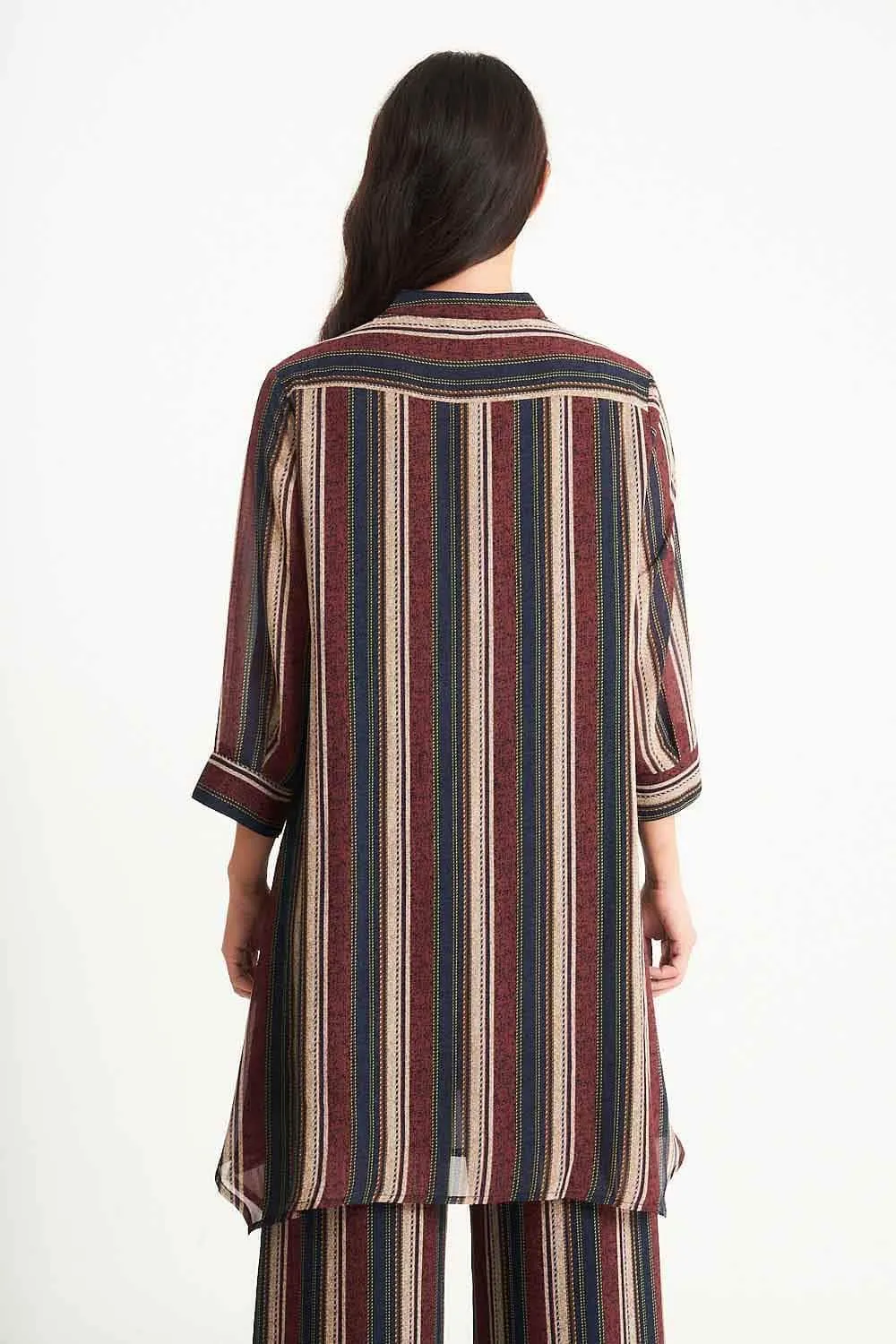 Saloos Longline Multi-Coloured Shirt-Dress