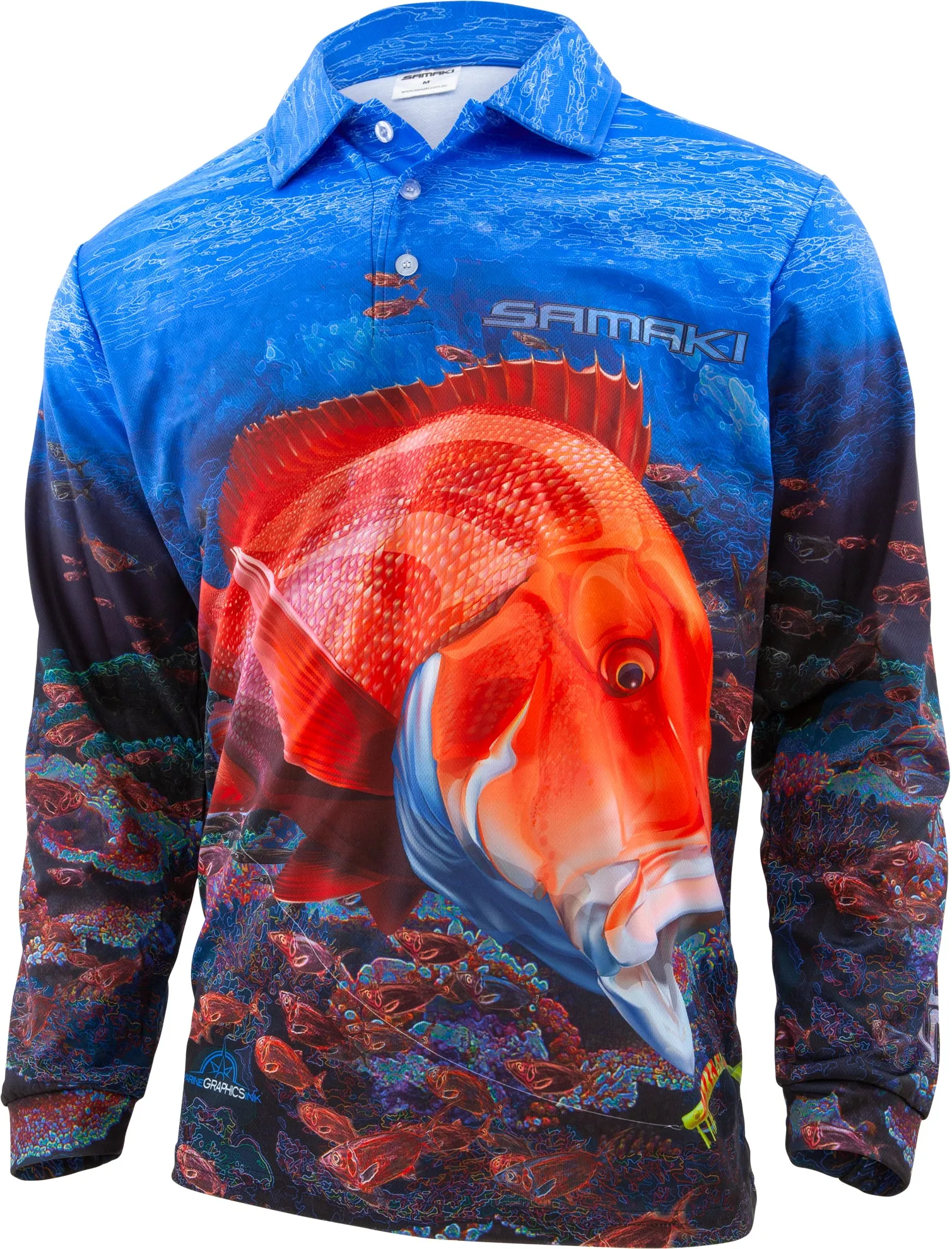 Samaki Red Emperor Adult Fishing Shirts