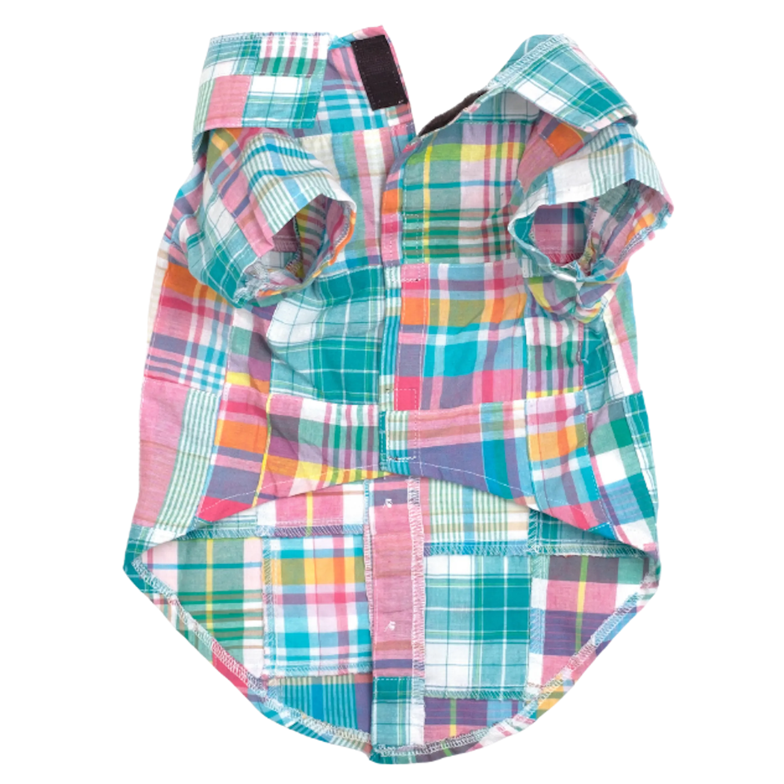 Shirt | Turquoise Patch Madras Plaid