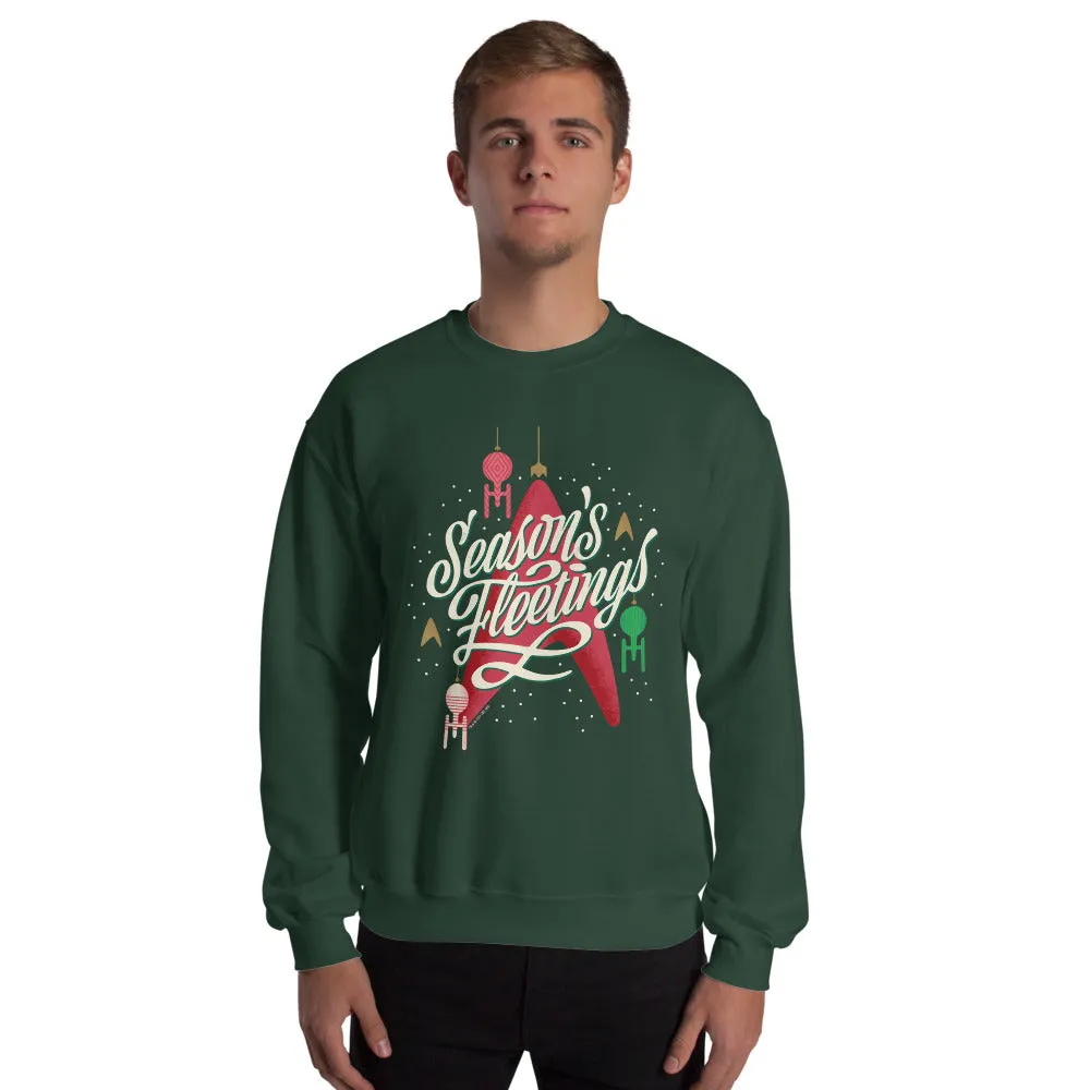 Star Trek Seasons Fleetings Holiday Fleece Crewneck