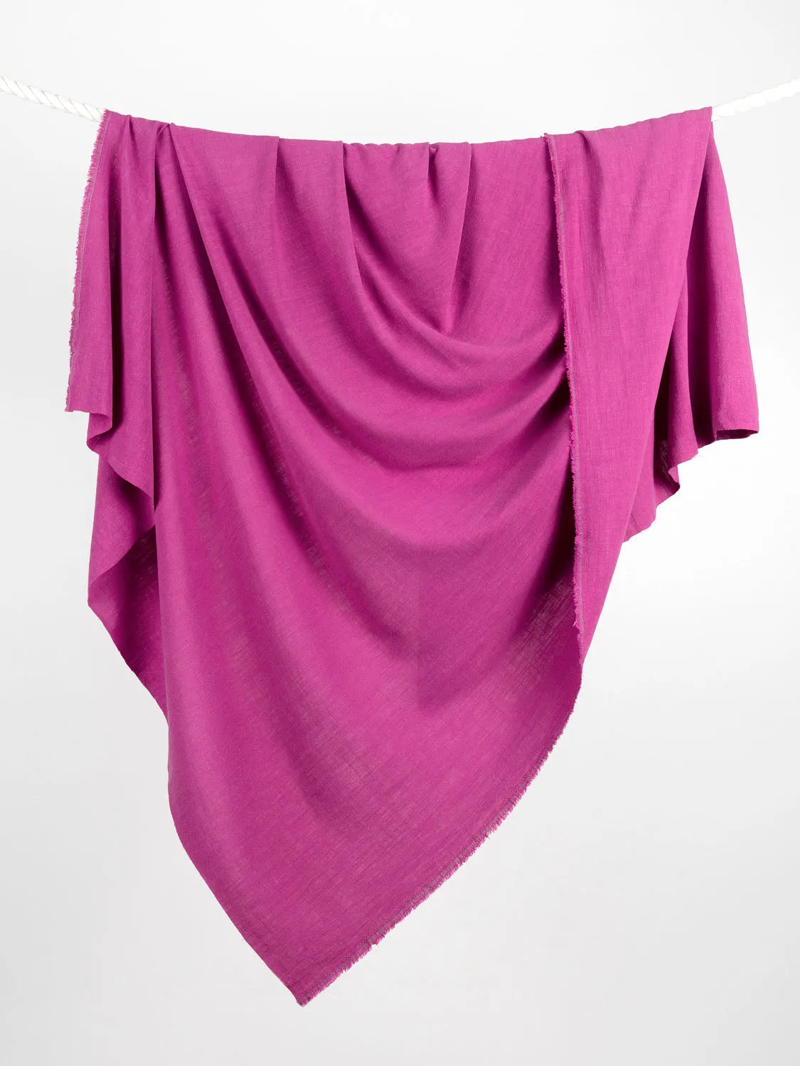 Textured Viscose Linen - Magenta