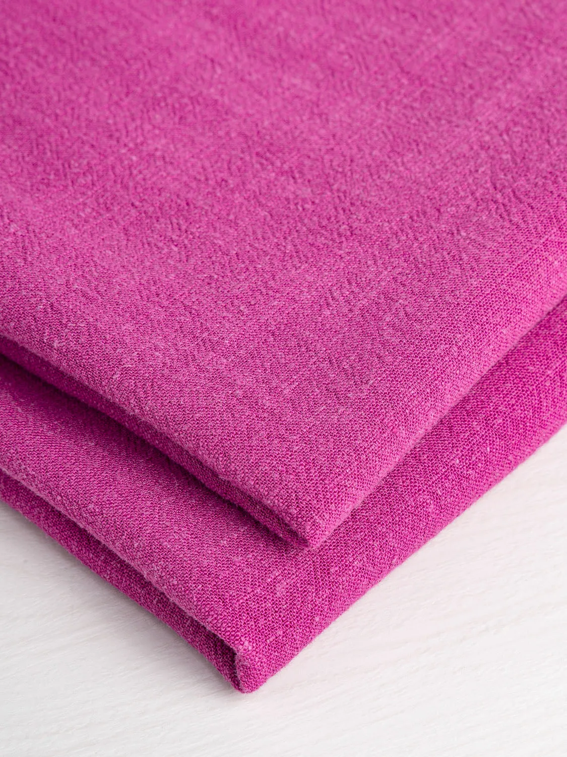 Textured Viscose Linen - Magenta