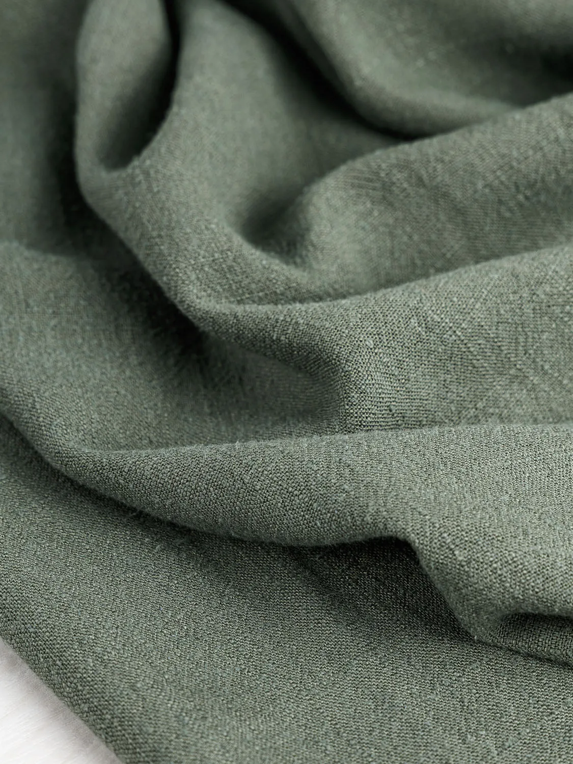 Textured Viscose Linen - Sage - Swatch